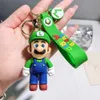 Botu 3D Figure Super Bros PVC caoutchouc porte-clés bracelet mignon champignon dessin animé porte-clés