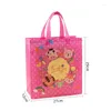 Sacs de rangement Stobag 12pcs Paquet cadeau Tot Fabric non tissé merci pour les enfants anniversaire étanche à la poche réutilisable Favors