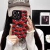 Spooky Scary Red Eye Pattern Soft Phone Case för iPhone 15 14 12 11 13 Pro Max 14Plus 12 13 Mini 7 8 Plus X Xs Max XR Back Cover LYP070