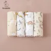 Kangobaby 100% bawełniany zestaw upominkowy 4PCS #My Soft Life # cały sezon projekt muślinowy koc 240313