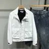 Style coréen hommes décontracté mince veste 2022 printemps nouveau grande poche col montant Fi Slim manteau mâle marque vêtements noir blanc t9Q6 #