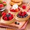 Moldes de cozimento Anéis de torta circulares com buracos de aço inoxidável torta de frutas quiches bolo mousse molde de cozinha