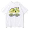 Homens Mulheres T-shirt Arctic Mkeys Rock Band T Shirt Masculino Hip Hop Camiseta Roupas Manga Curta Tee Streetwear Y2K Tendência Tops B4ov #