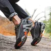 Fitness Shoes Couple Hiking Outdoor Fishing Men Women Leather Waterproof Camp Travel High-Quality Lace-Up Sport