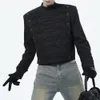 Hommes Chinois Slim Costume Automne Hiver Genderl Fi Tendance Palais Style Couleur Unie Col Montant Performance Veste Unisexe t8uE #