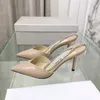 Saeda 85 Sexy Women Black Patent Leather Pumps with Crystal Designer Shoes TOP Quality Summer Party Wedding Sandals 8.5cm with Box EU35-42