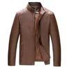 Nouvelle veste en cuir hommes printemps automne col montant Pu manteaux décontracté mâle veste en cuir Fi moto veste en cuir M-3XL Z5wH #