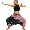 Actieve broek Dames Harem Yoga Los Boho Hippie Palazzo Flowy Casual Strand