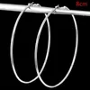 Hoop Huggie EKUSTYEE marque taille 4 grandes boucles d'oreilles adaptées aux femmes Bijoux mères or Bijoux à la mode Bijoux accessoires anniversaire Brincos 24326