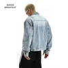 Advanced Wed Short American Style Retro Jacket Jacket Jacke Men's New Niche Design Zipper Denim Jacket S9QC#