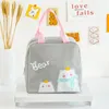 Borse portaoggetti Borsa per il pranzo carina Isolamento portatile da portare a mano con animali dei cartoni animati Bento Accessori per utensili da cucina per ufficio domestico