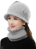 Berets Middle Aged And Old Age Hat Female Autumn Winter Hair Knitting Basin Man Mother Woman Bib