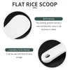 Löffel Küche gepunkteter weißer Plastik-Reisschaufel-Paddel-Mahlzeitenlöffel