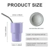 Wholesale 2oz Mini Tumbler Double Stainless Steel Vacuum Cup Sublimation Shot Glass Tumblers Mugs with Straw and Lids