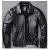 Copersian 2022 New Plus Size 8XL Men's Winter Leather Jacket Men Classic A2 Cowhide Coat本革ジャケット品質​​26MK＃