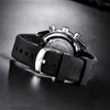 Oglądać luksusową markę Benyar męskie zegarki na nadgarstka silikonowa