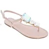 Hausschuhe Hausschuhe Sommer Rot Flip Flops Frau Rinestone Sandalen Diamant Slides Cinelos Muler Klapki Damskie Na Lato Pantuflas Caussons H240326JDDD