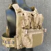 Väskor Taktisk zip -panel ryggsäck Militär FCPC V5 Vest Plate Carrier Pouch Airsoft Assault Combat Gear Multicam Molle Magazine Bag