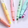 6PCSBox Uitwisbare Dubbele Hoofd Markeerstiften Art Markers Markeerstift Fluorescerende Schoolbenodigdheden Kantoor Krijt Marker 240320