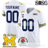 NCAA voetbalshirts Michigan Wolverines 2 Blake Corum 4 Jim Harbaugh 10 Tom Brady 6 Cornelius Johnson 22 AJ Barner 7 Donovan Edwards 82 Semaj Morgan 8 Tyler Morris