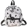 Sacs d'école en nylon sac femme mini sacs à dos pour femmes impression animale petit sac à dos féminin pour adolescentes sac à dos voyage retour