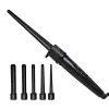 Irons 5 in 1 Curling Iron Wand Set Curling Wand with Interchangeable Ceramic Barrels LCD Temperature Adjustment Hair Curler Barrels