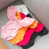 Costumi interi per bambini Costumi da bagno per ragazze Costumi da bagno estivi con fiocco increspato Costume da bagno senza schienale solido per neonati Moda intero Abbigliamento per bambini piccoli 24327