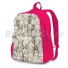 Backpack Just Alpacas Natural Outdoor Hiking Waterproof Camping Travel Alpaca Pattern Animal Animals Farming Mammal Ink