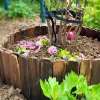 Clôture de jardin en bois, décoration de portes, parterre de fleurs, bordure décorative en acier galvanisé, aménagement paysager de pelouse