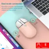 Mice RYRA Bluetooth 2.4G Wireless Dual Mode Rechargeable Mouse 2400dpi USB Gaming Computer Charing Mause New Arrival For Mac Ipad PC