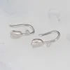 Studörhängen 925 Sterling Silver Tulpan Flower for Women Cute 2024 Korean Earring Engagement Party Fashion Jewelry Gift