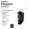 Keurig K-SMART Kaffeekanne, Multistream-Technologie, gebrüht 6–12 oz (ca. 170,1–340,2 g) Tassengröße, schwarz