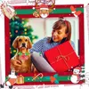 Abbigliamento per cani 50 pezzi Papillon di Natale Pet Bowknot con pizzo Pupazzo di neve Decorazione di Babbo Natale Fiocchi per cani Forniture per cani