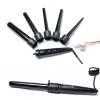 Irons 5 in 1 Curling Iron Wand Set Curling Wand with Interchangeable Ceramic Barrels LCD Temperature Adjustment Hair Curler Barrels