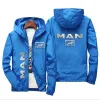 2024 New Autumn/Winter Hoodie Men's Truck MAN Car Logo Printed Men's Zipper Coat Men's Hoodie and Sweatshirt Casual Jacket 58MH#