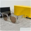 Sunglasses Oversize Designer For Women Men Translucent Square Frame Luxury Letters Glasses Polarized Sun Glass Goggle Travel Outdoor Otjb5