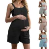 Designer women's fashionable casual jumpsuit 2024 Spring/Summer New Pregnant Womens Strap jumpsuit shorts and Body pants maternity wear maternity clothes31AL