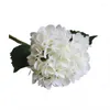 Flores decorativas Bola grande Flor Artificial Catching Artistic Materiales de alta calidad Decoración de bodas White Trendy