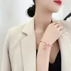 Charme Armbänder 2023 Koreanische Exquisite Kristall Wasser Tropfen Mode Vielseitige Luxus Frische Schöne Damen Schmuck Lieferung Oto6W