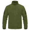 2024 Full Zippper Warm Fleece Chaquetas tácticas Invierno para hombres Chaqueta térmica de cuello alto Abrigos de trabajo al aire libre Bolsillos Chaqueta Safari a9fW #