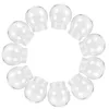 Decoração de festa DIY Clear Plástico Globo de Água Neve 10 Pcs Fillable Display Vazio Jar Screw Off Cap Artesanato Natal