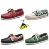Mode positive chaussures pour hommes chaussures de voile chaussures décontractées en cuir respirant baskets de créateur de haute qualité GAI 38-45
