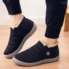 Casual Shoes Winter Waterproof Sneakers Men's Fashion Outdoor Work Keep Warm For Men Snow Driving Footwear