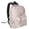 Backpack Flower Peach Blossom Pink Large Capacity Bookbag Travel Backpacks Schoolbag For Teenager Women Laptop Bags Rucksack