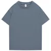 240g XS-4XL Uomo T-shirt Uomo Estate Casual Magliette Uomo Corto Goccia Spalla Cotone Basic Tinta unita T-shirt Donna Taglie forti 240319