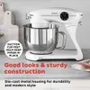 Pot Instant Stand Mixer Pro, 600 W, 10 snelheden elektrische mixer met digitale interface, roestvrijstalen kom van 7,4 liter, vaatwasserwasbare eierklopper, deeghaak en