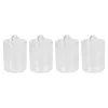 Bocaux Qtip support distributeur pour boule de coton coton-tige pot d'apothicaire avec couvercles pour salle de bain bidon organisation de stockage A