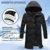 LG Down Jacket Hombres con capucha Down Coat Invierno Cálido Grueso Puffer Jacket White Duck Down Parkas Ropa de abrigo al aire libre Abrigo a prueba de viento s7Se #