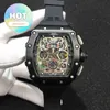 Designer Luxury RM Wrist Watch Mens Mechanics Watch Wristwatch Skull 035 Ceramic Rm011 Fully Automatic Mechanical Wo Fashion Classic