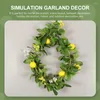 Dekorativa blommor Cane Yellow Garland Home Decor Simulation Fruit Eucalyptus för ytterdörren Välkommen Summer Artificial Rattan